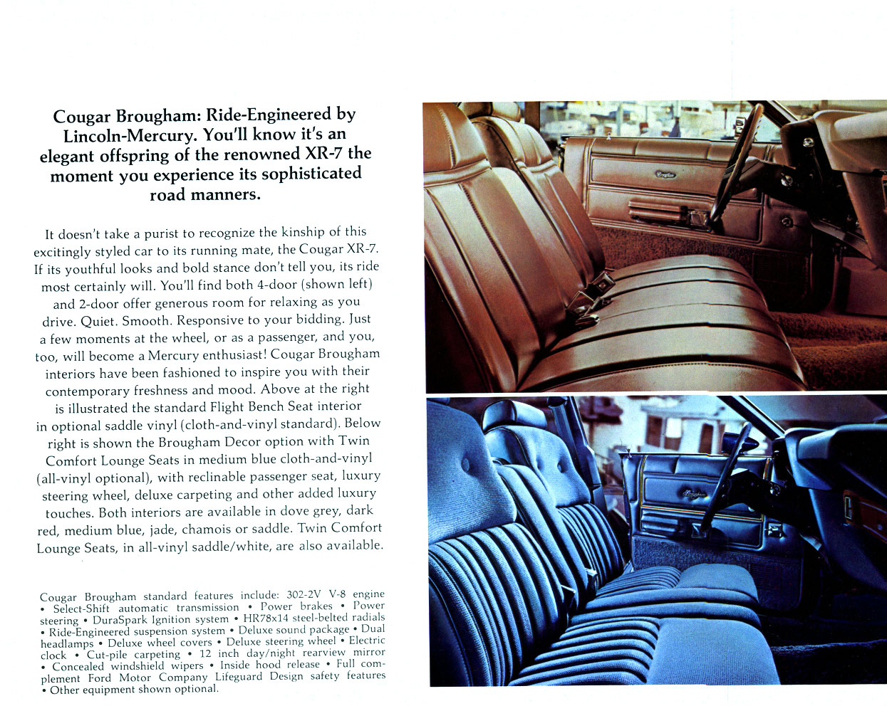 1977 Mercury Cougar Brochure Page 8